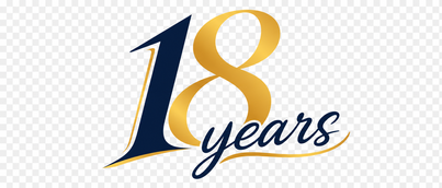 18 years লোগো